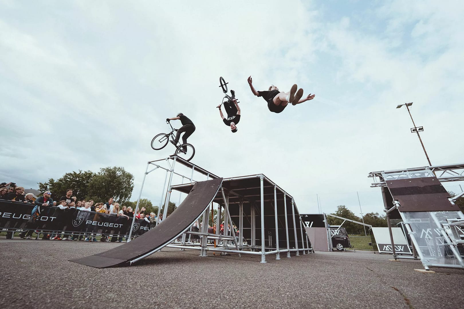 Show til arrangement med trial, mtb/bmx freestyle og parkour