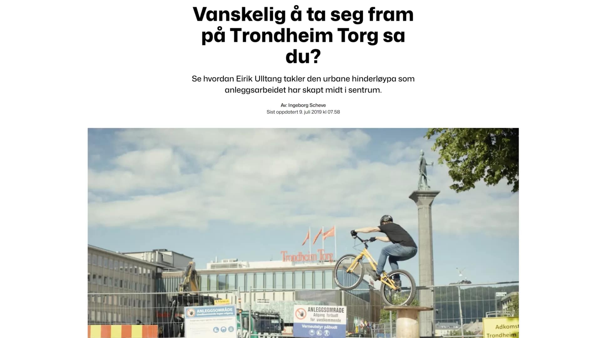 Pressedekning av Eirik Ulltang i Terrengsykkel