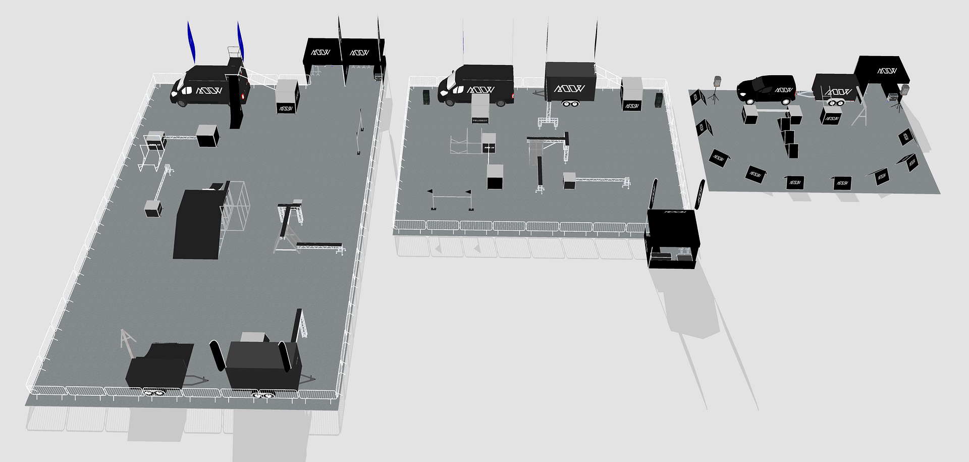 Sammenligning av våre showrigger