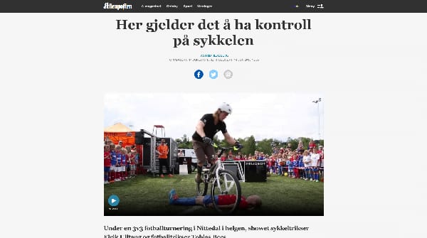 Pressedekning av MOOW SHOW i Aftenposten