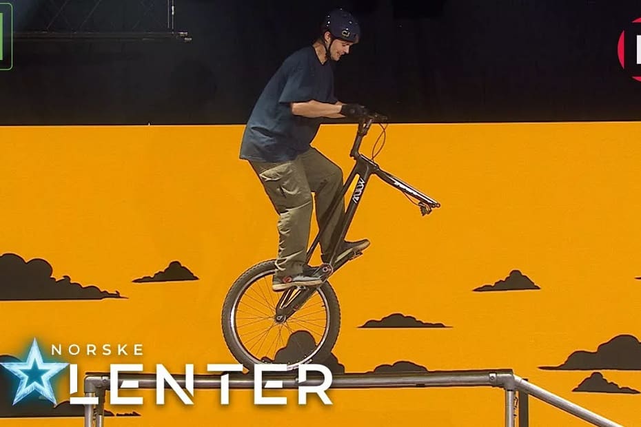 Se Eirik sykle i semifinalen i Norske Talenter